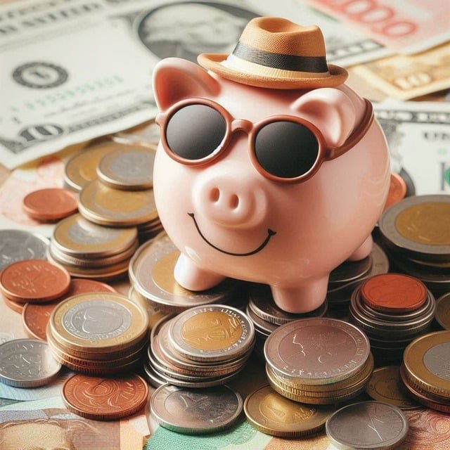 Saving money Piggy bank