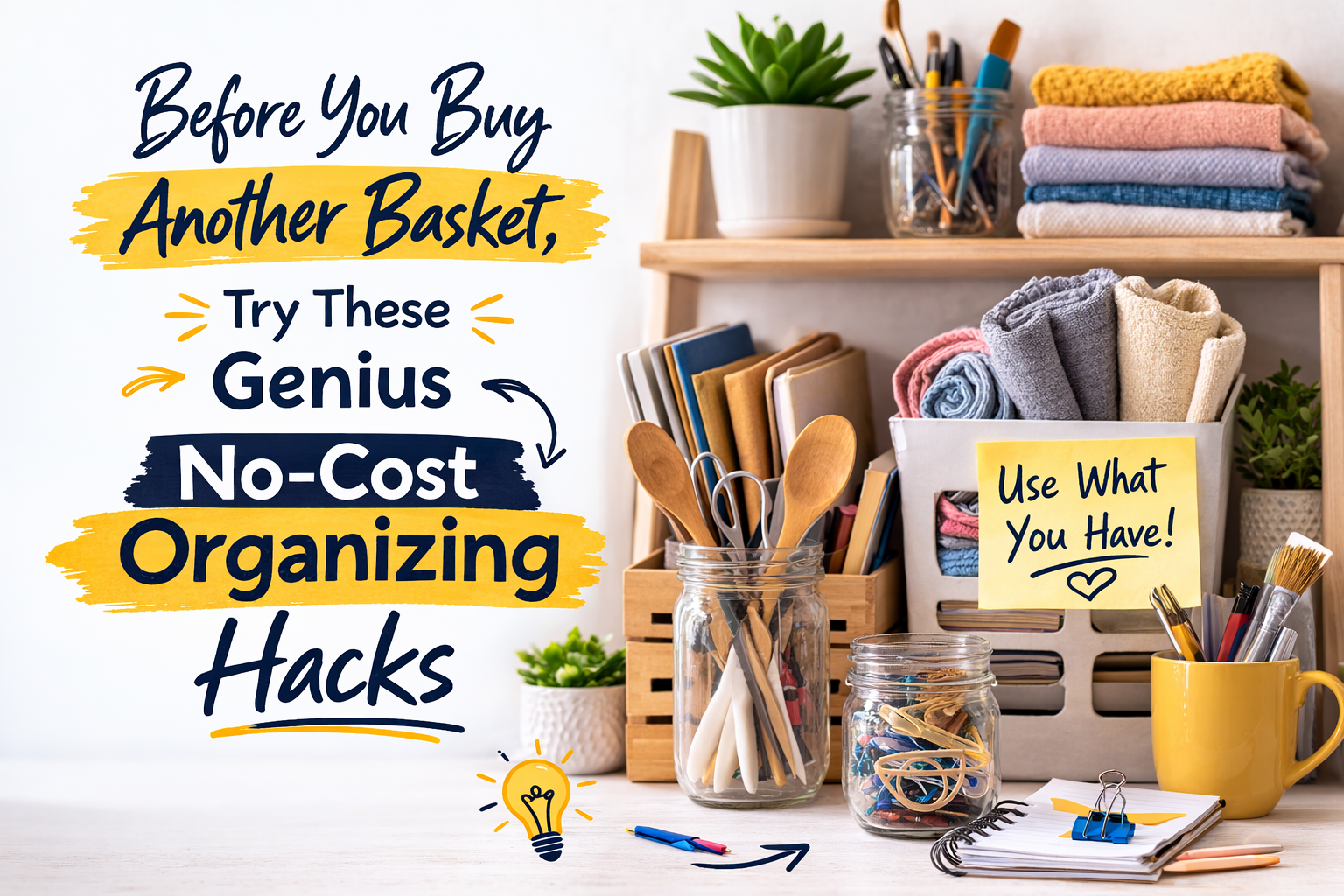 Before You Buy Another Basket, Try These Genius No-Cost Organizing Hacks
