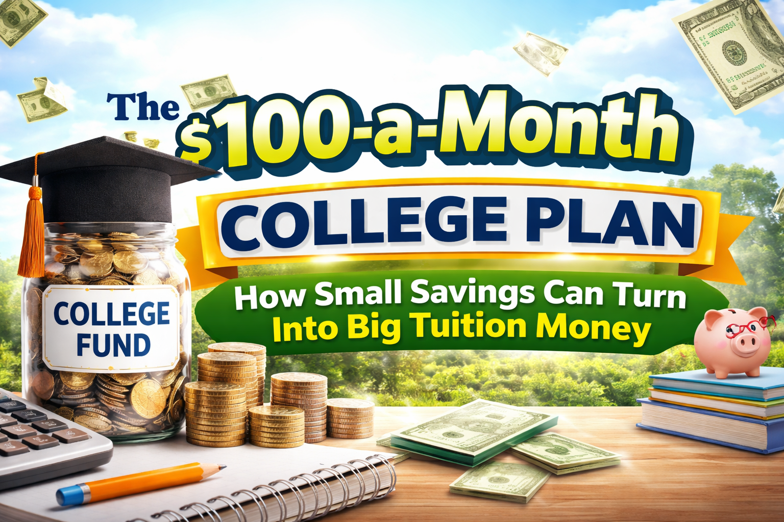 The $100-a-Month College Plan: How Small Savings Can Turn Into Big Tuition Money